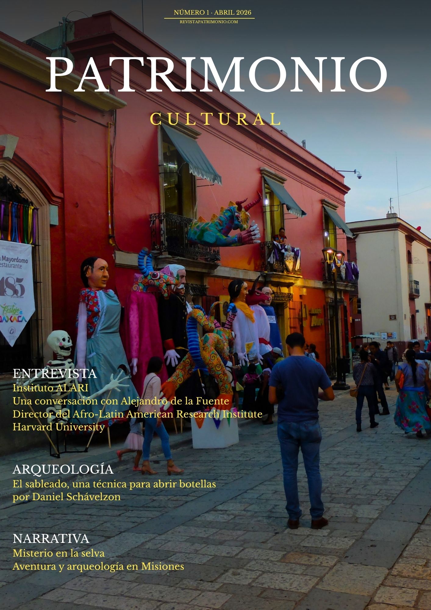 Revista Patrimonio Cultural Número 1 Abril 2026 portada
